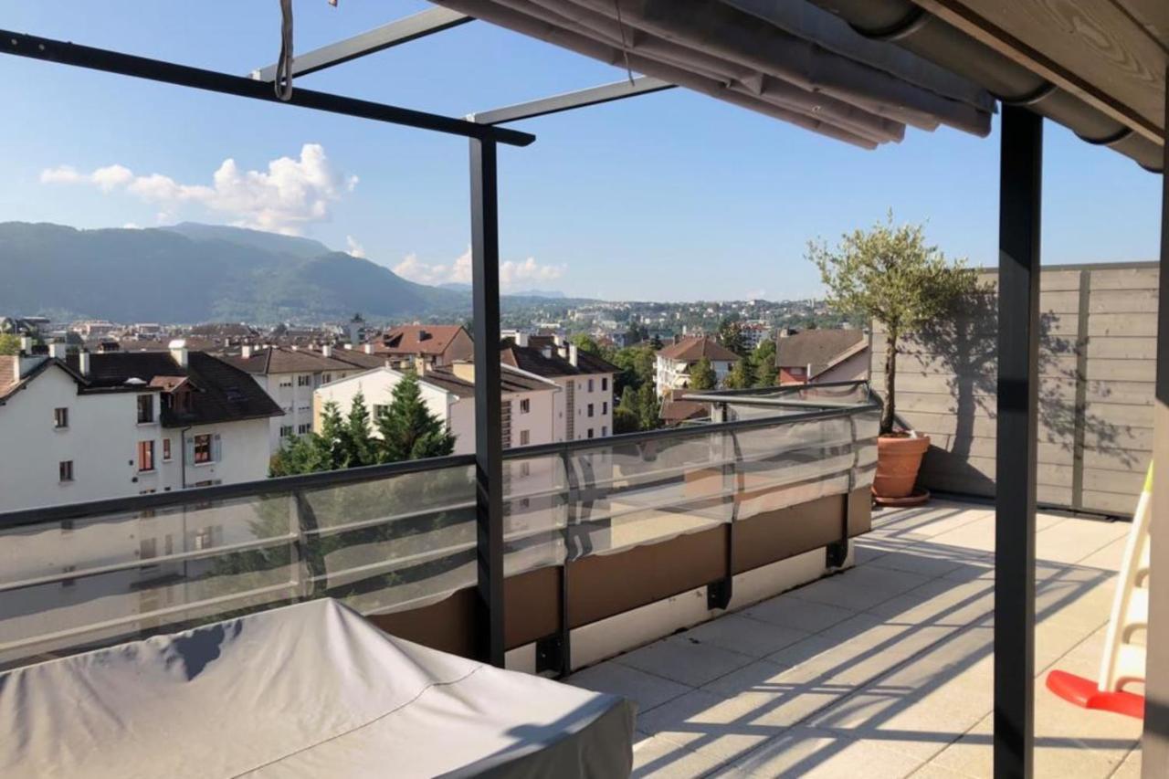 Apartamento Penthouse Flat South-Facing Terrace - Welkeys Annecy Exterior foto